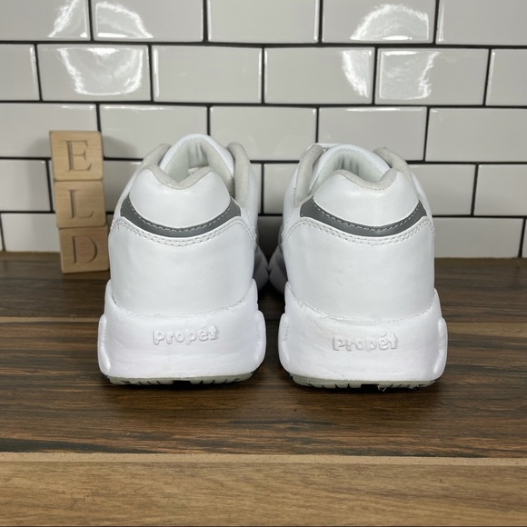 Propet Stability Walker Men's Size 8 Shoes White Comfort Walking Sneaker - Picture 4 of 10